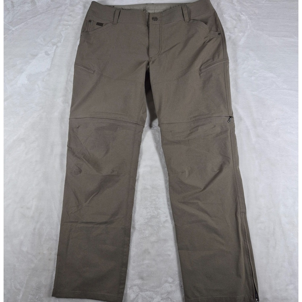 Kuhl Silencr Convertible Cargo Pants 38x32 Beige Gorpcore Hiking Ripstop Casual